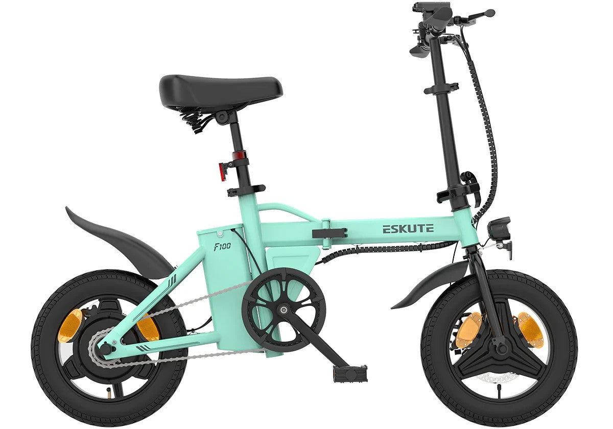 14" Portable Commuter Bike 50km 36V 9A Folding City Bike Full Disc-F200R LG