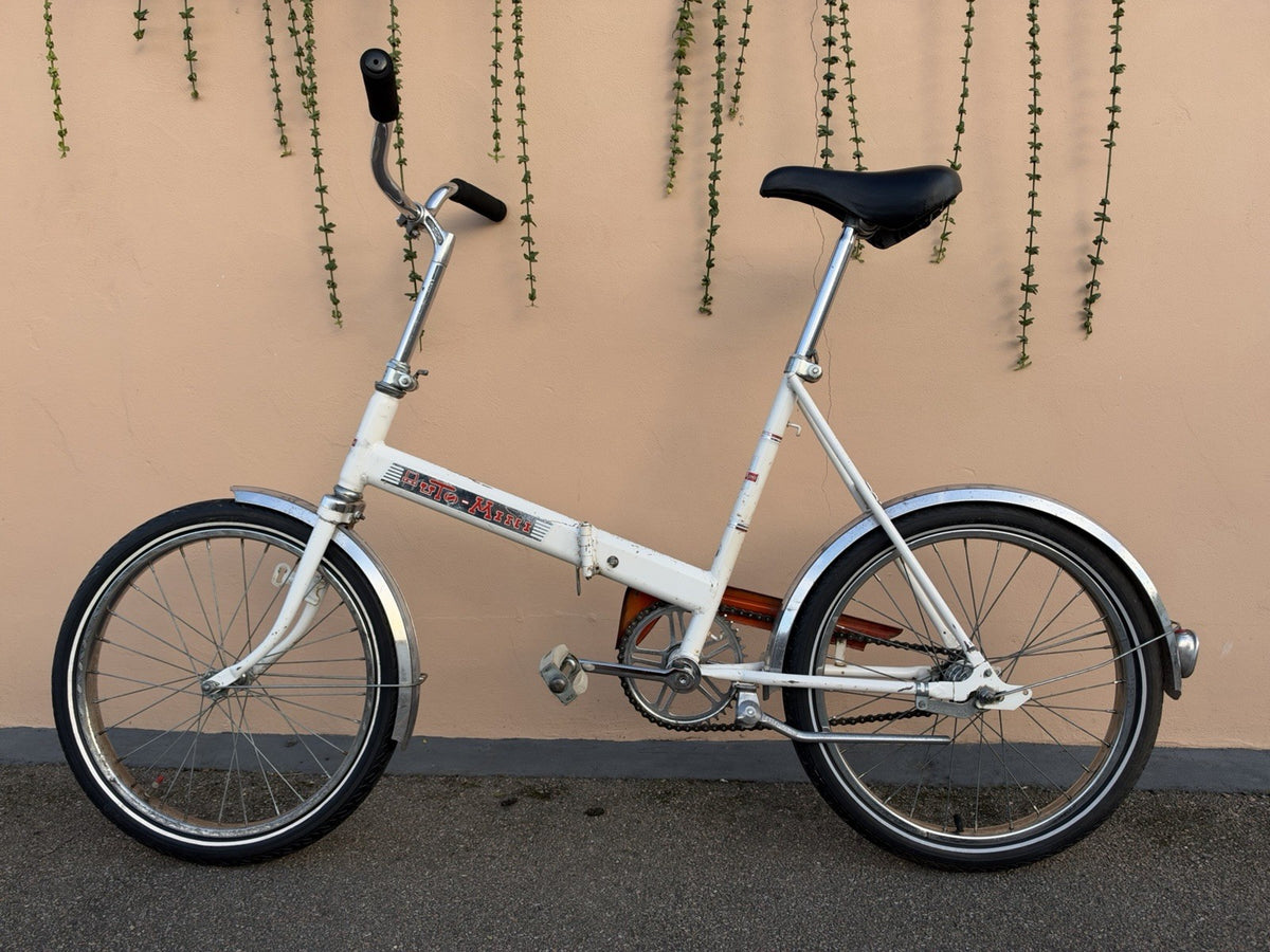 Vintage 70’s Auto-Mini Folding Bicycle Bike Cycle Fold Up Folder Compact London