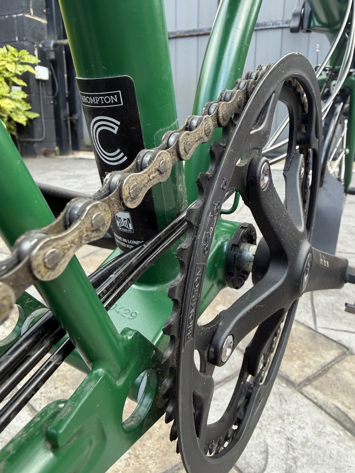 Brompton M6L C Line 6 Speed Folding Bike Green With Original Bag