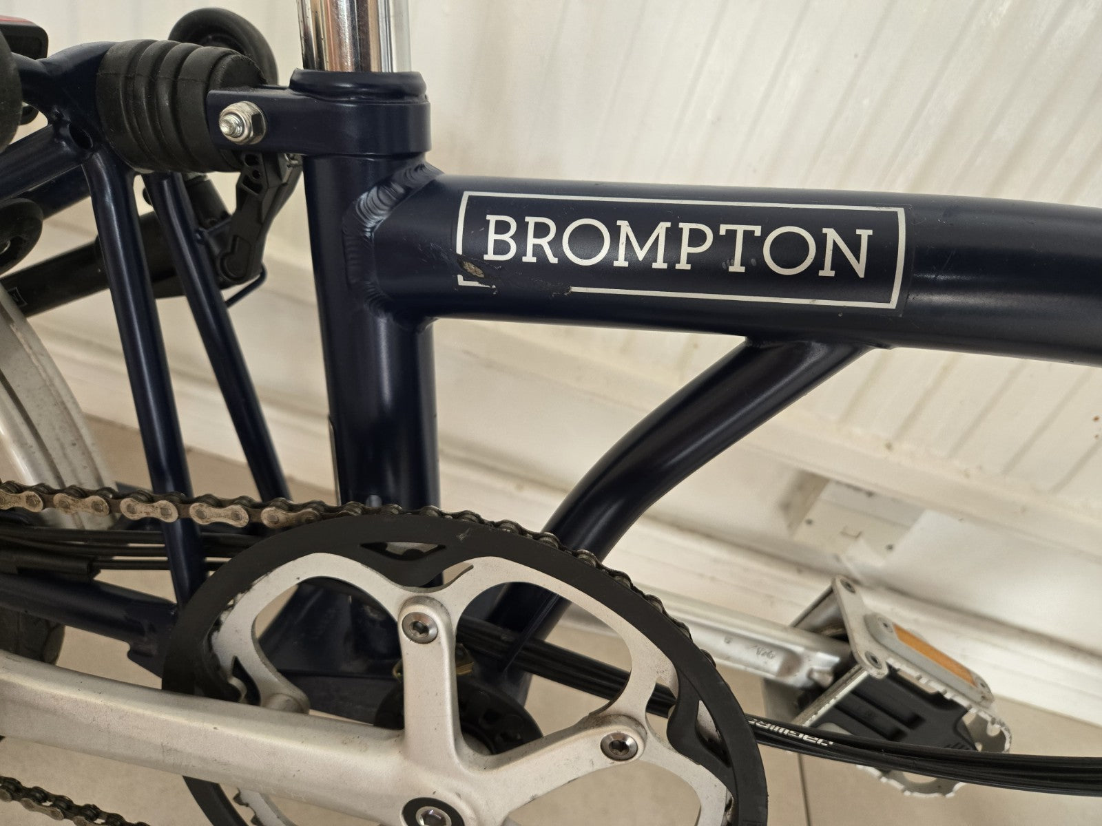 Brompton 6-Speed Folding Bike Navy blue
