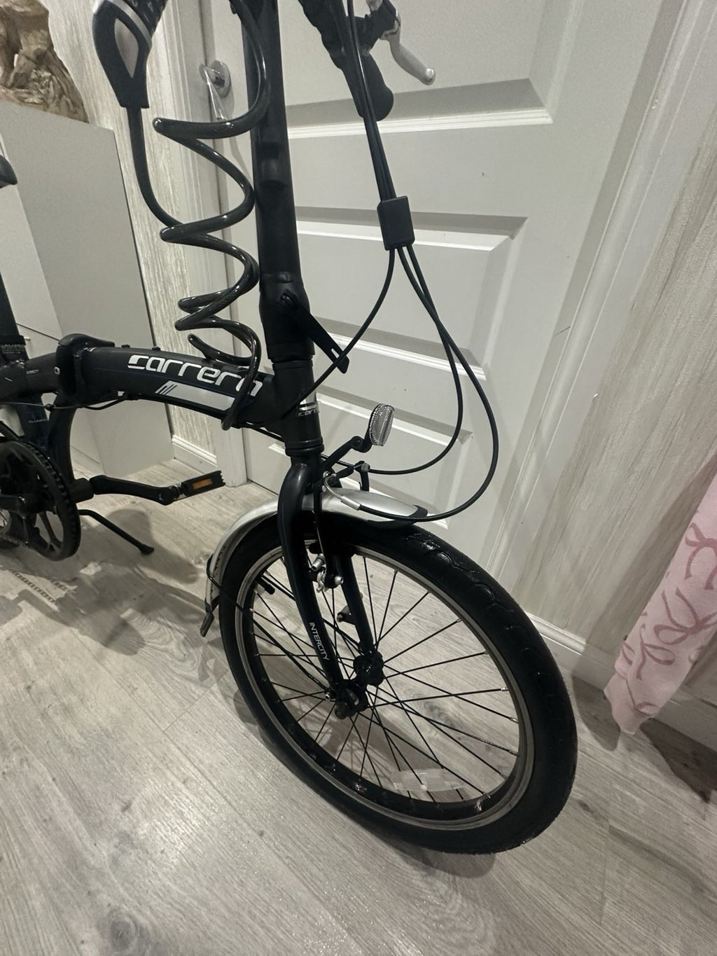 Carrera Intercity Folding Bike Gray/Black Excellent Condition