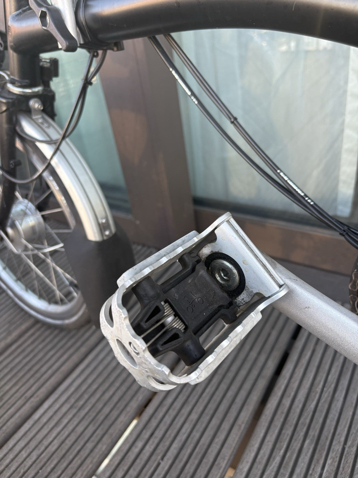 Brompton C Line 6-Speed (2015, M6L config) — Touring Handlebar, Brooks Saddle