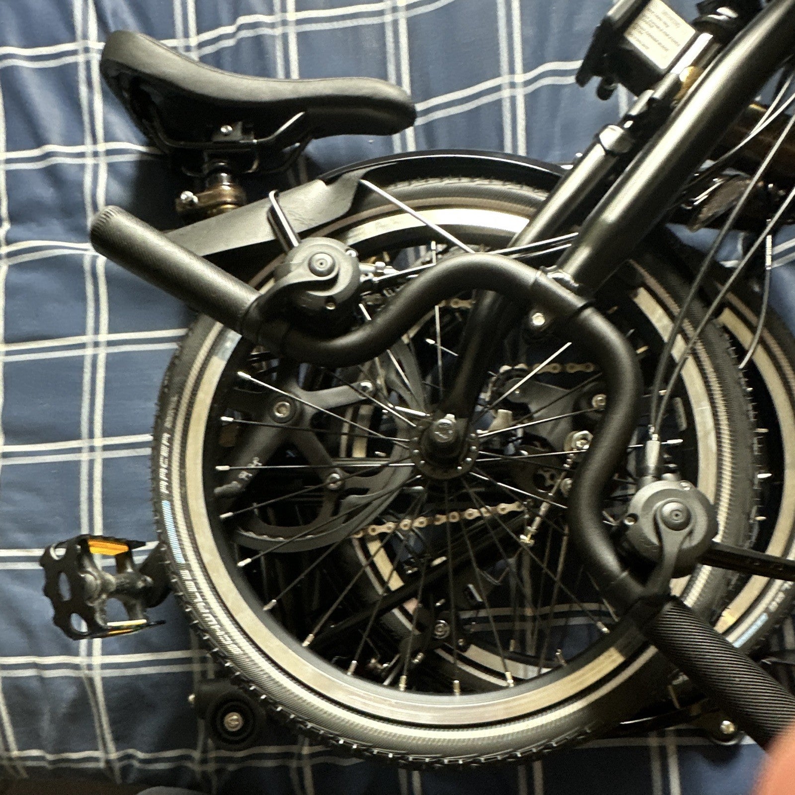 2023 Brompton C Line Folding Bike 16in Raw Lacquer Frame