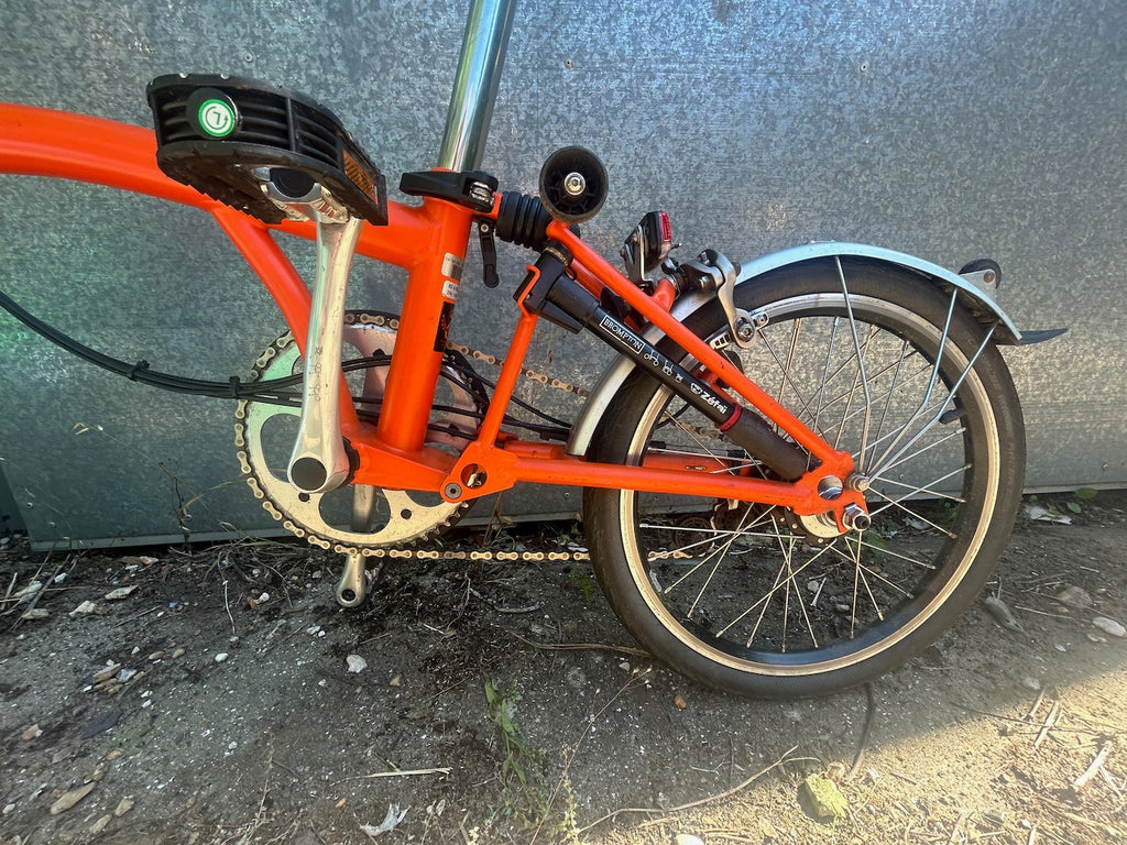 Brompton C Line 6 speed Dynamo Lights Orange Good Condition