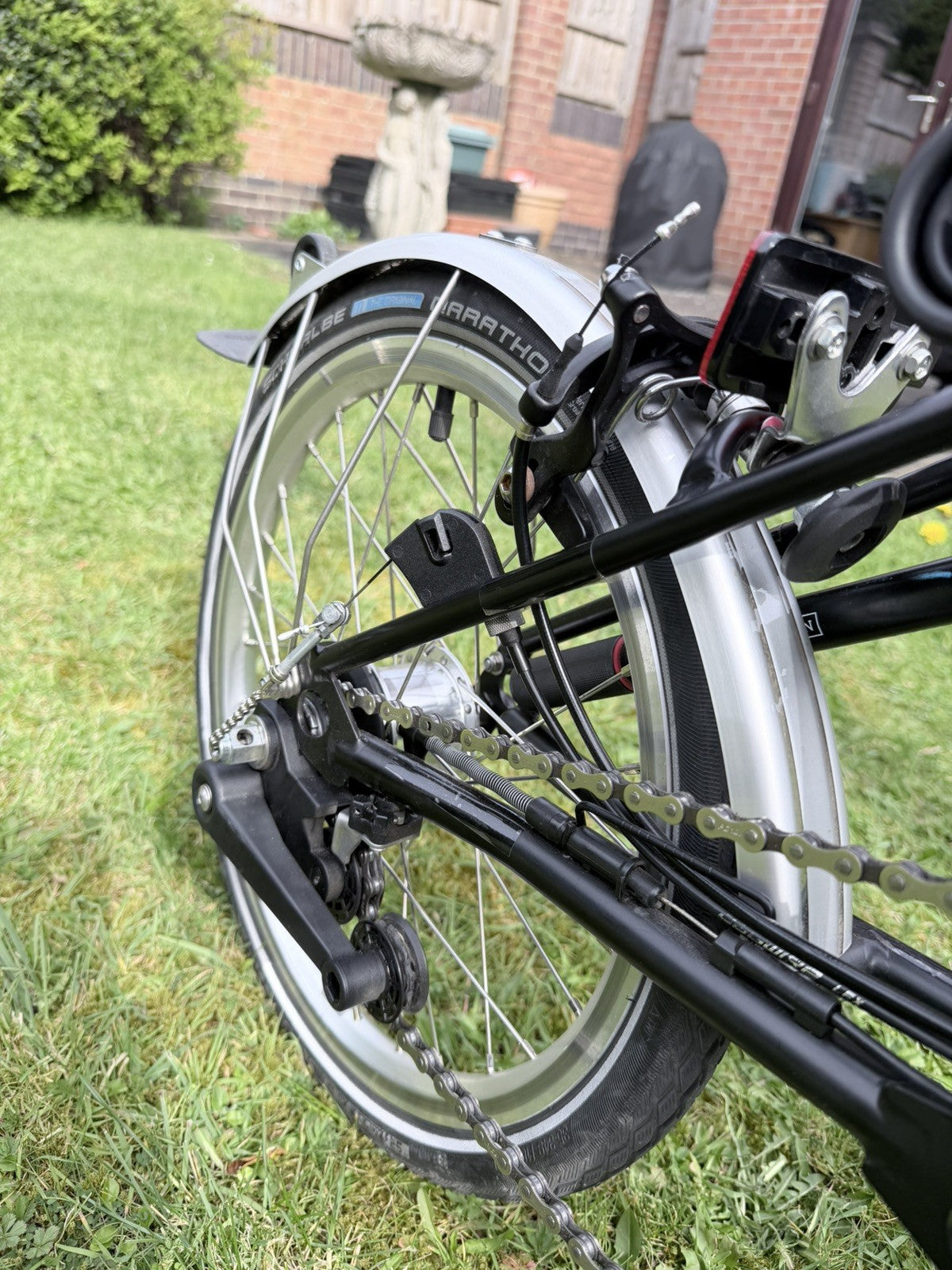 Brompton 2018 M6L folding bike in black. Great condition
