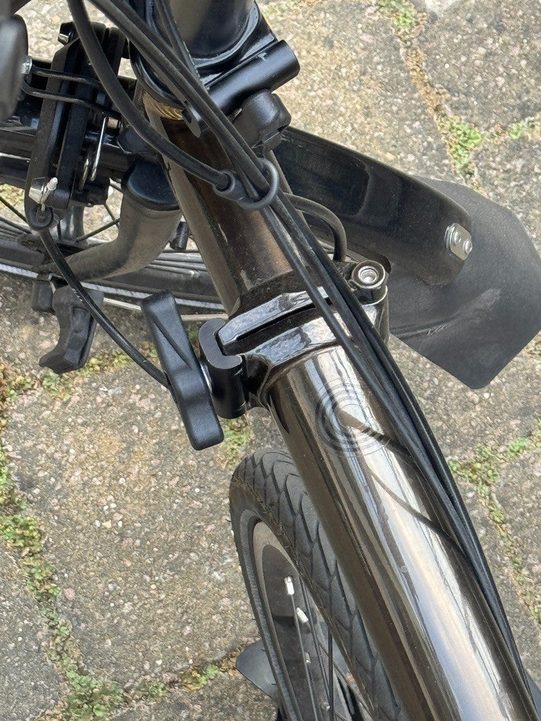 Brompton C Line 12-Speed Folding Bike Black Lacquer Used London N7