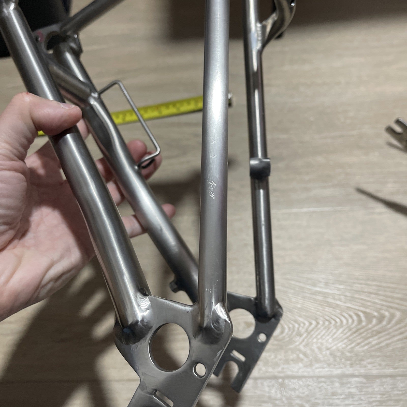 TITANIUM Brompton Rear Triangle + Fork Black SuperLight  Worldwide
