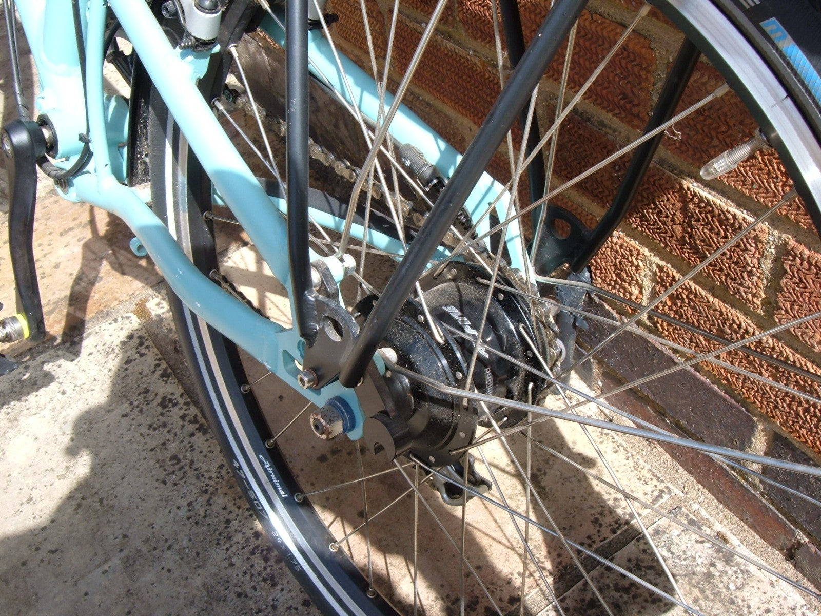 Folding bike with fitted bag