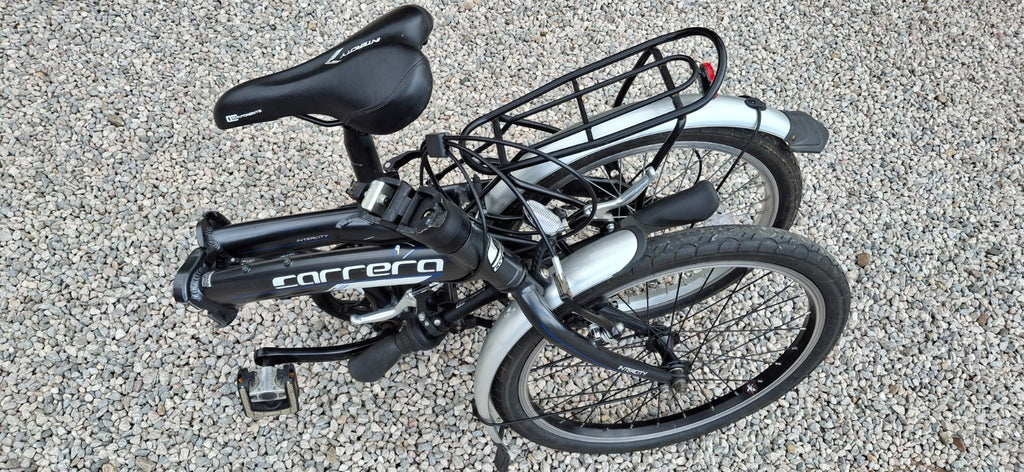 Carrera Intercity Folding Bike 20” Aluminium 6 Speed Rack Mudguards Excellent