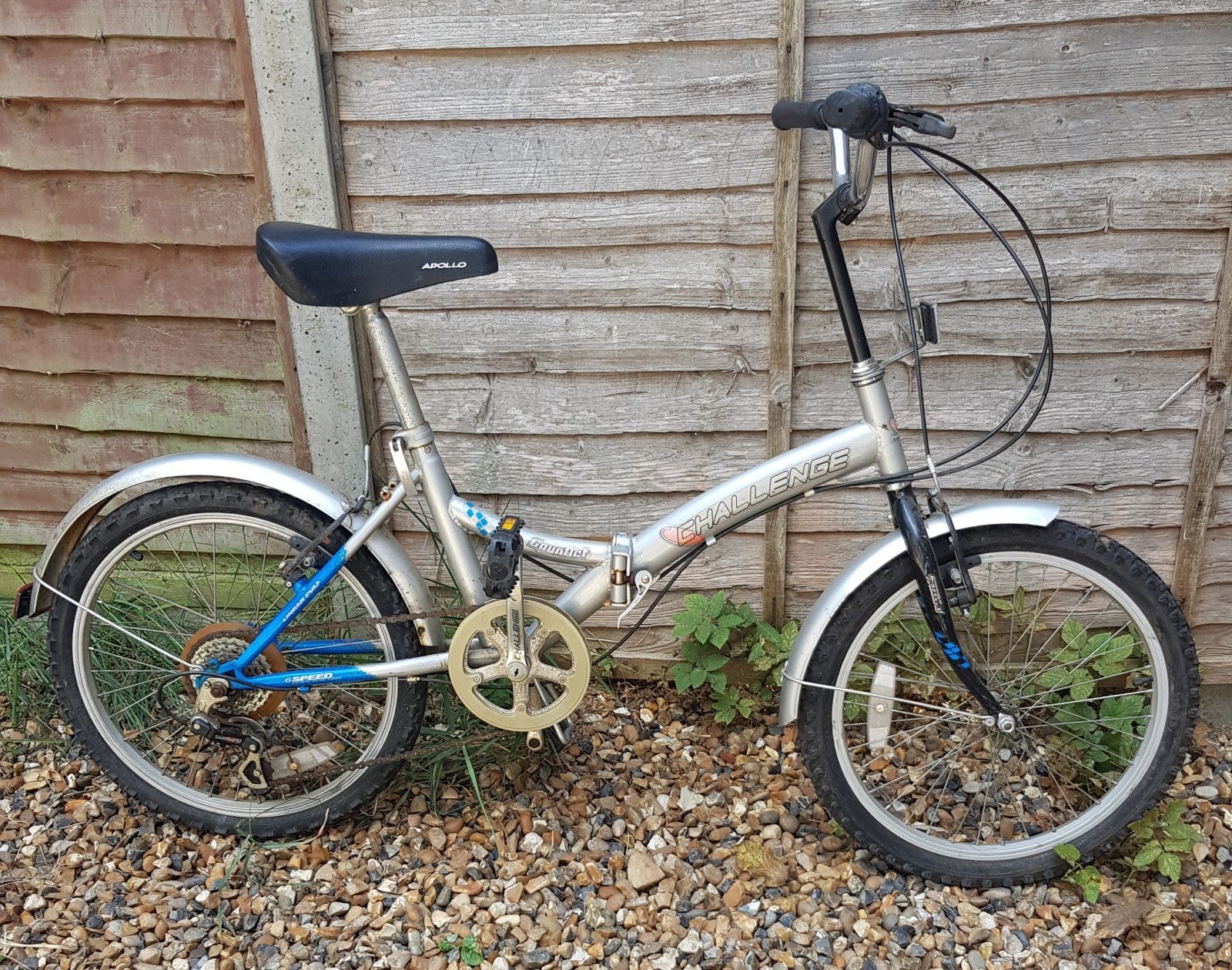 Challenge Folding Shopper Bike 6 Speed 20" Wheels Used Working