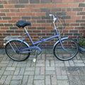 Vintage Classic 1973 Lilac Raleigh Stowaway Folding Bike