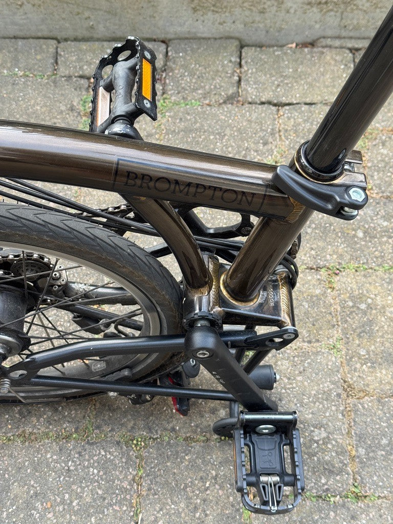 Brompton C Line 12-Speed Folding Bike Black Lacquer Used London N7