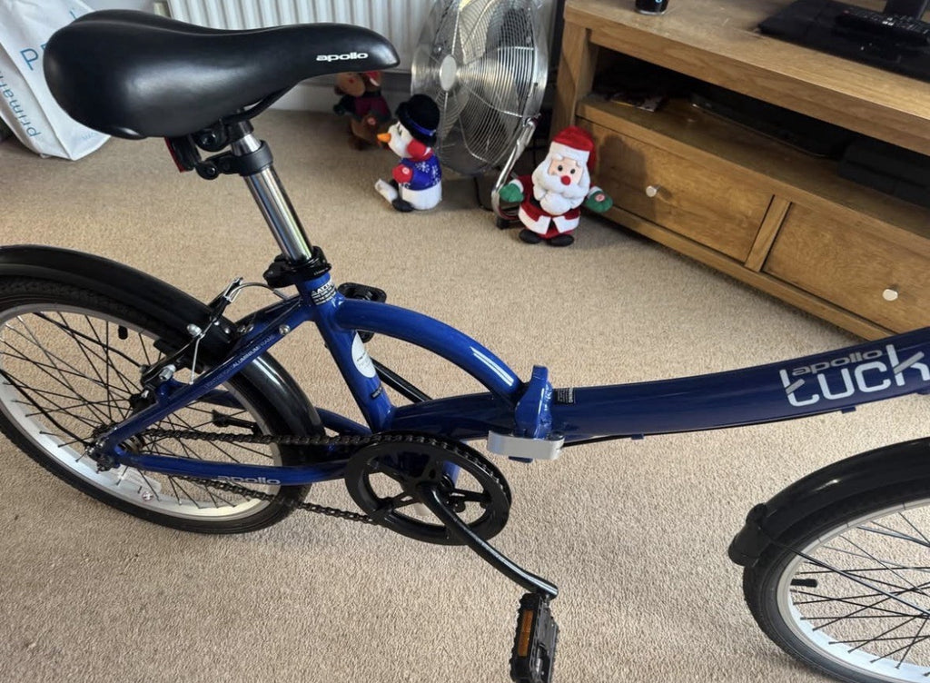 Apollo Tuck 20'' Lightweight Folding Bike Single Speed Blue