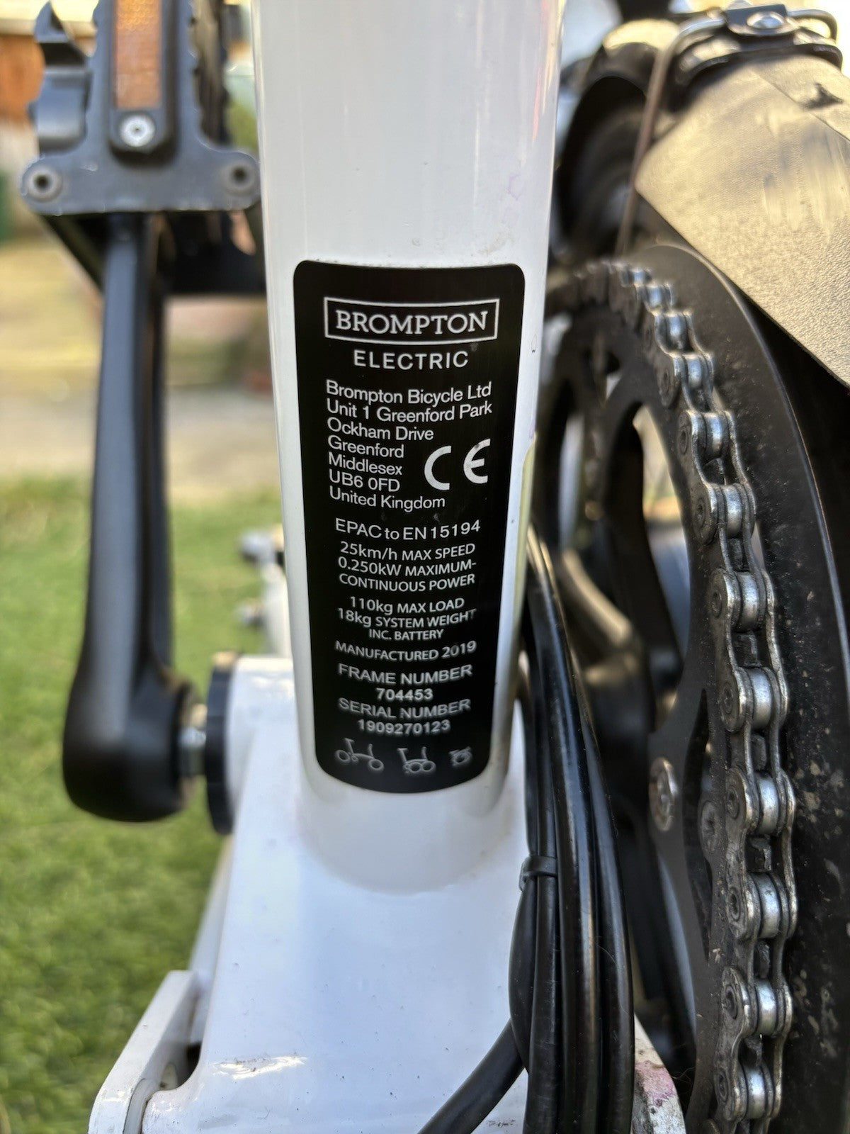 2020 Brompton Electric M6L - NEW Motor (Recall) - Serviced 2x Yearly + City Bag
