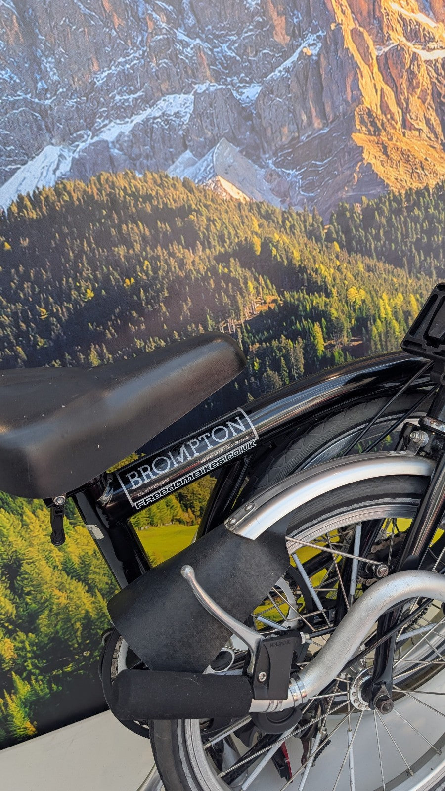 Brompton M3L 16" Folding Bike 3 Speed - Black, w/ Mudguards  - VGC