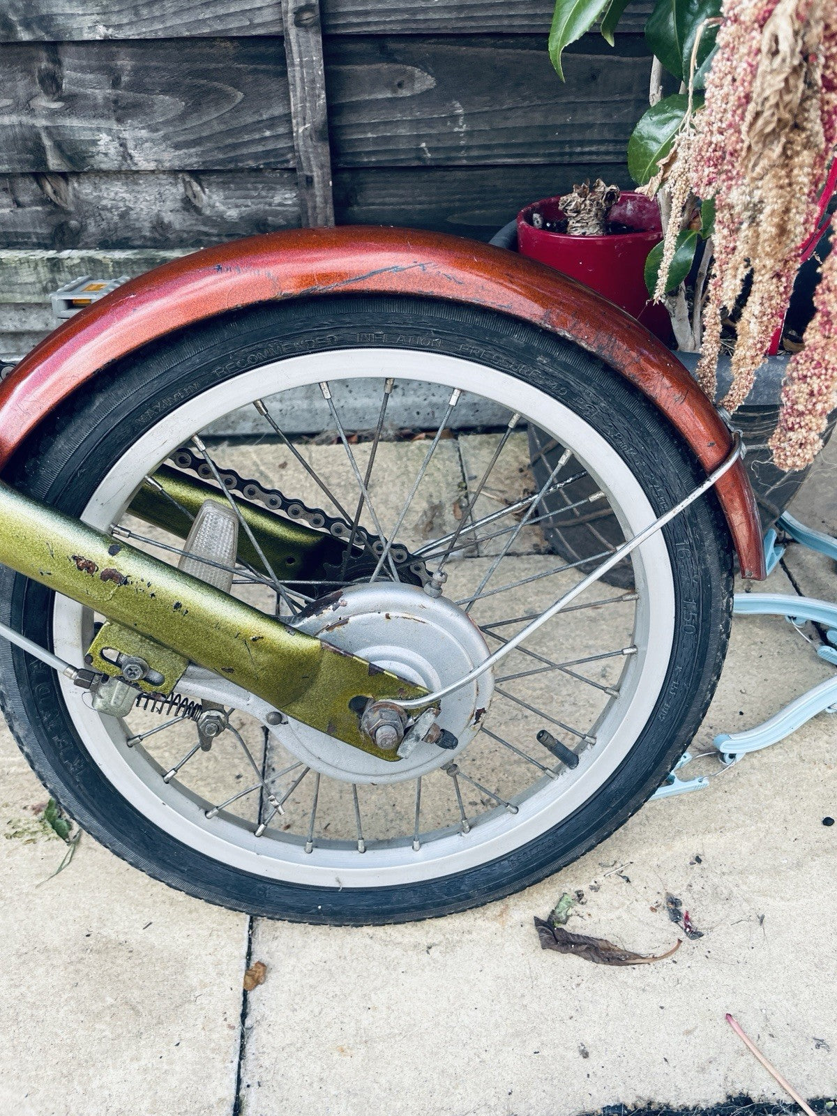 Ammaco Zig Zag Commuter Folding Bike Vintage Bicycle