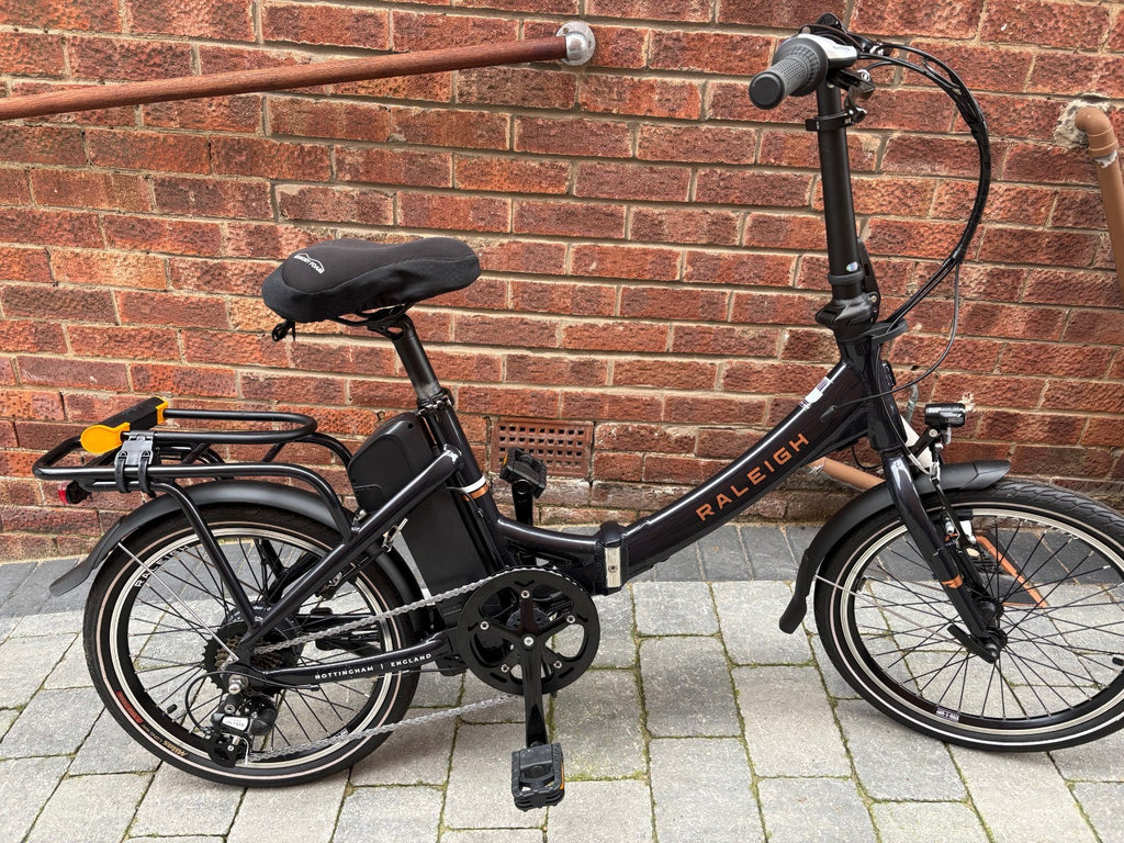 Raleigh Stow-E-Way Folding 7-Speed 20" Wheel E--Bike