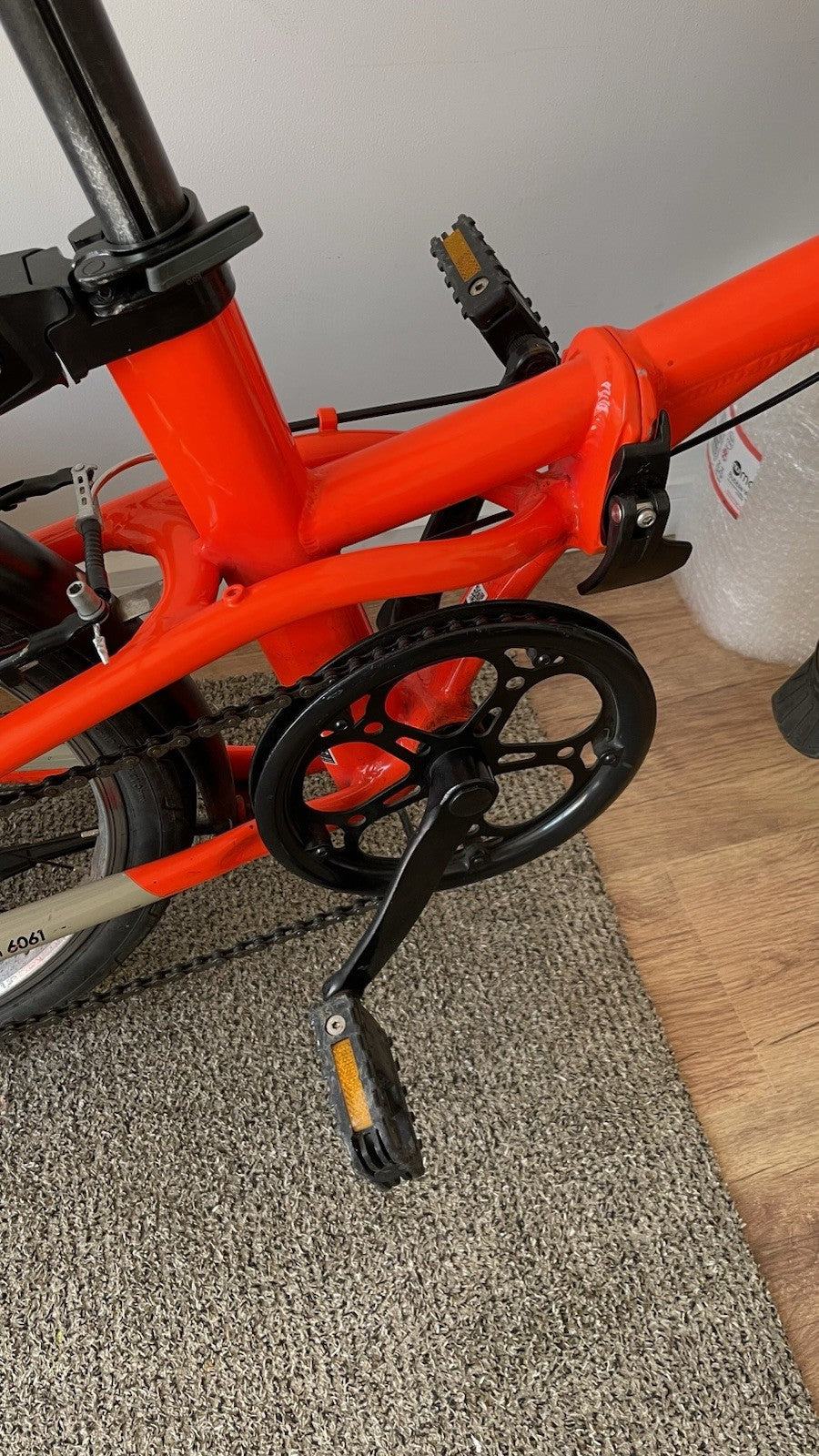 Decathlon Tilt 500 Folding Bike Bright Orange Very Good  Condition