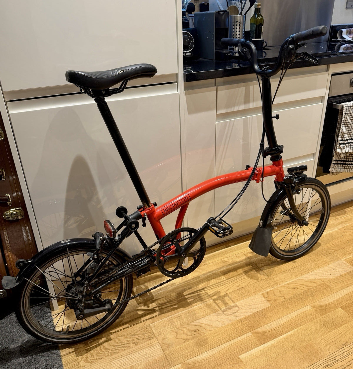 Brompton M6L - Black Edition / Rocket Red