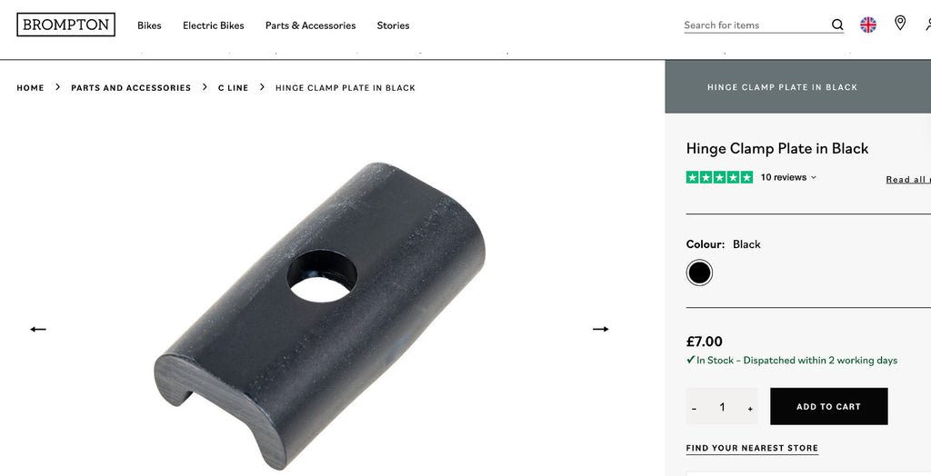 Brompton T line C line A line Stem Bolt Chain Guard Headset Rear Lamp Bracket