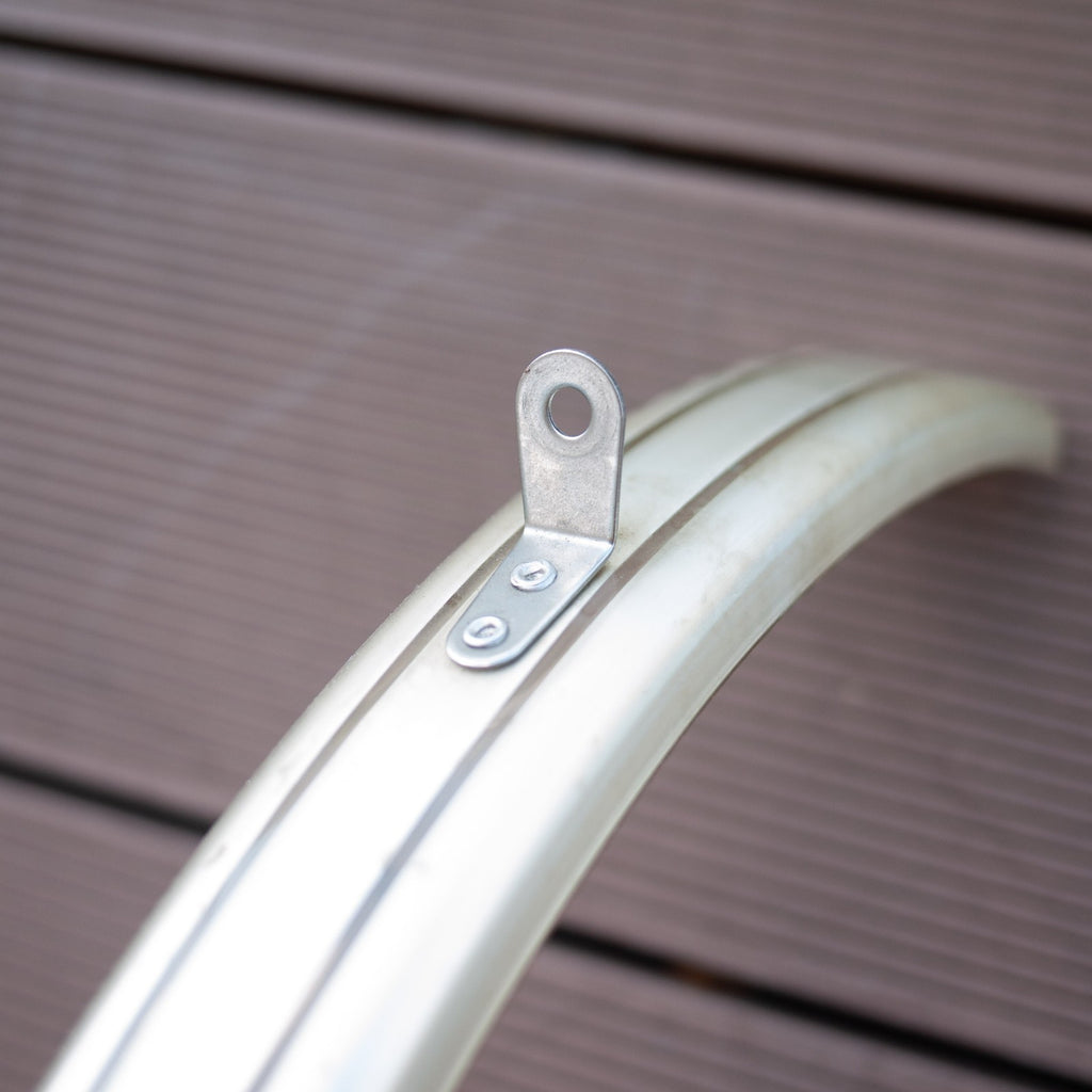 Brompton Folding Bike Front Mudguard - Silver with fixings  Free Postage