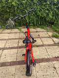 B'TWIN 500 20in Folding Bike 7-Speed Grip Shift Aluminium V-Brakes Red