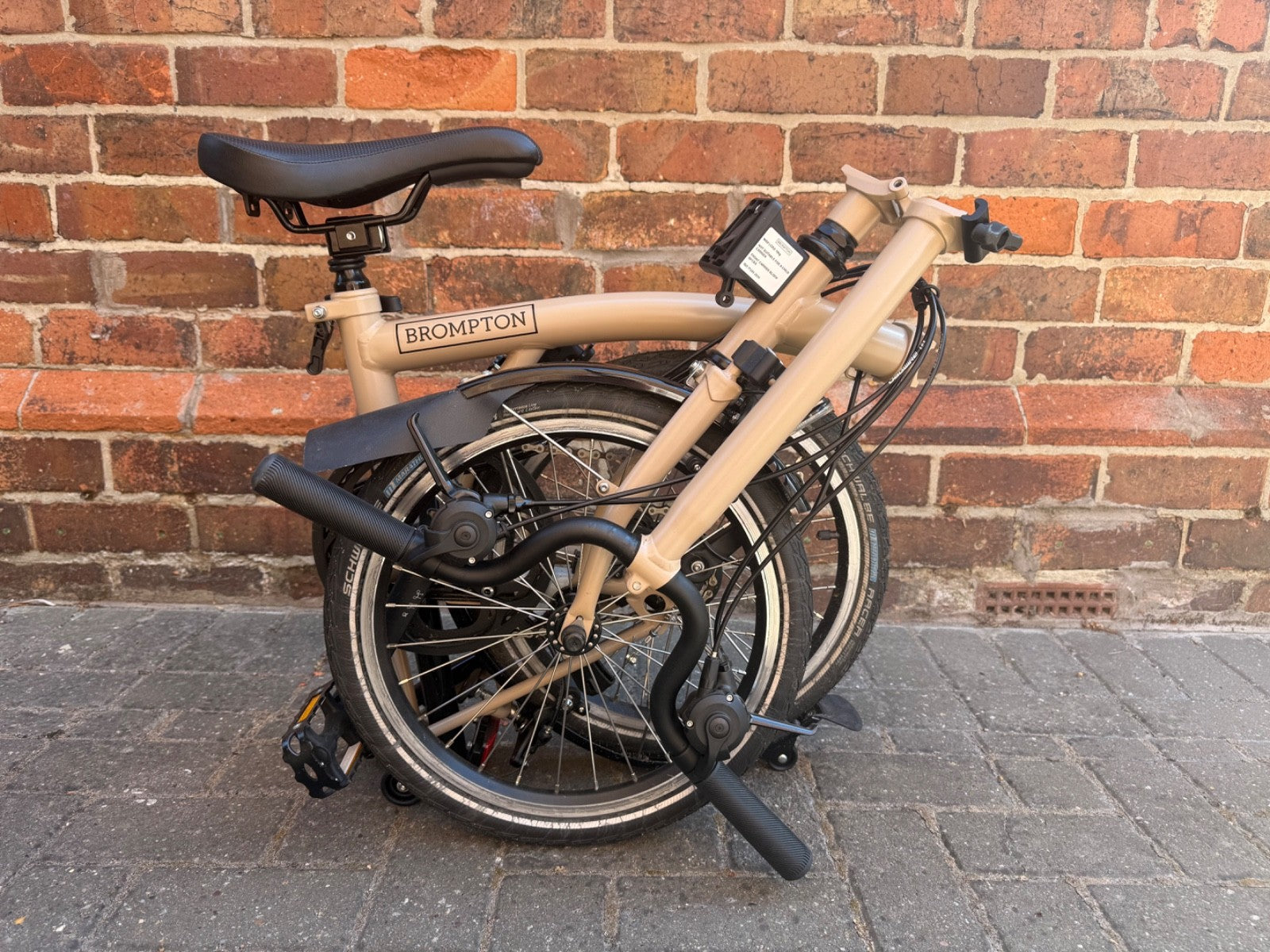 Brompton C-line Dune sand - folding bike