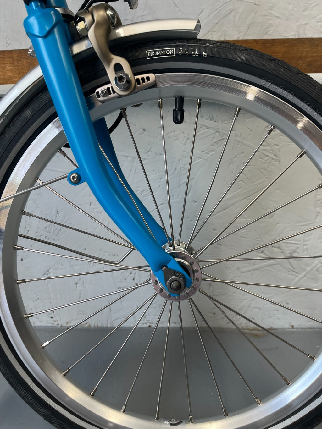 Brompton folding bike 6 speed C Line Blue