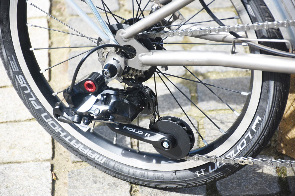 Brompton 4 Speed Titanium Fork Triangle Seat Post Customised Rack Like P Line