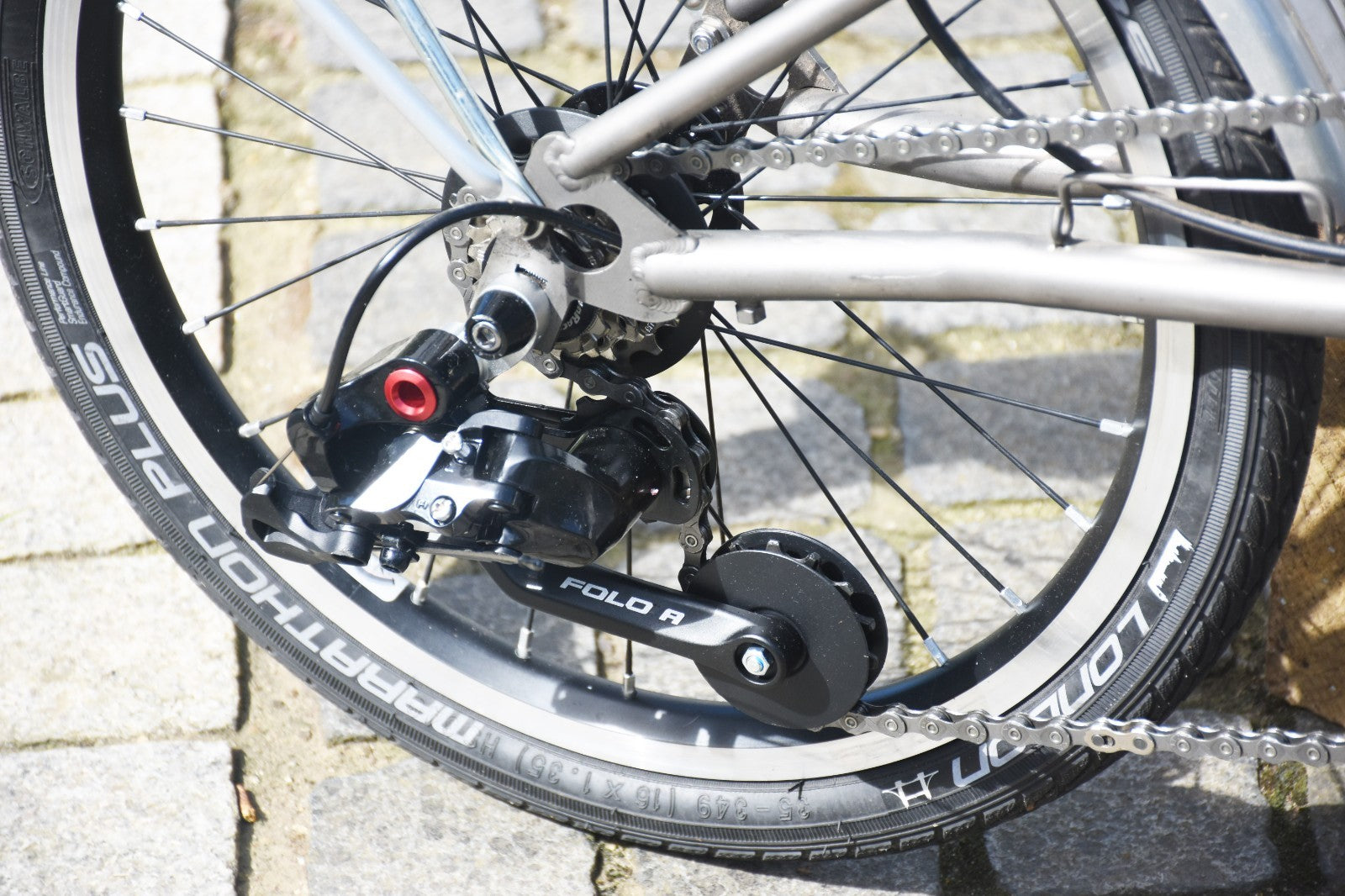 Brompton 4 Speed Titanium Fork Triangle Seat Post Customised Rack Like P Line