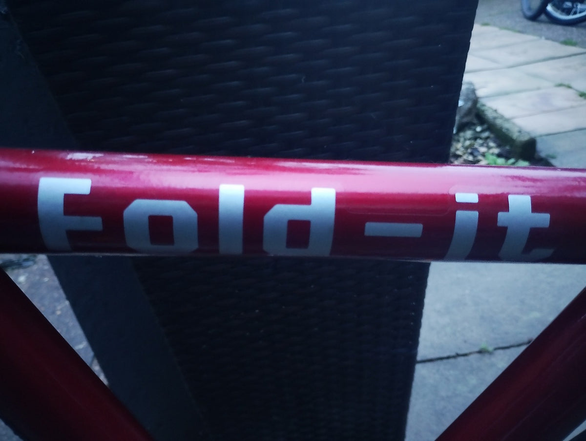 Brilliant Bikes Fold-it Folding Bike 20in 16in Frame 3-Speed Hub Gears Red
