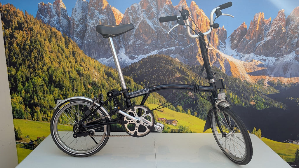 Brompton M3L 16" Folding Bike 3 Speed - Black, w/ Mudguards  - VGC