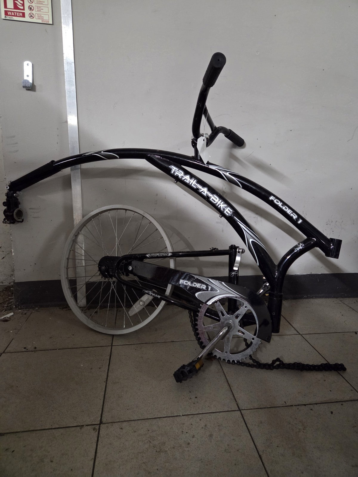 Trail-a-bike Folder 1 Tagalong Bike Folding BMX Bar 20in Wheel Black