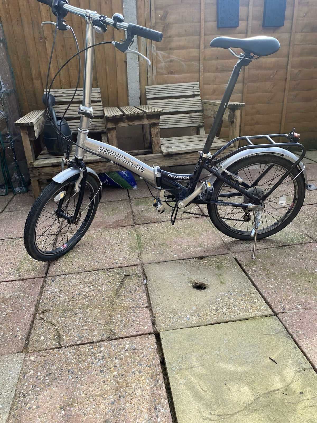 Apollo Transition 6-Speed Quick Easy Fold-Up Bike, Good Condition
