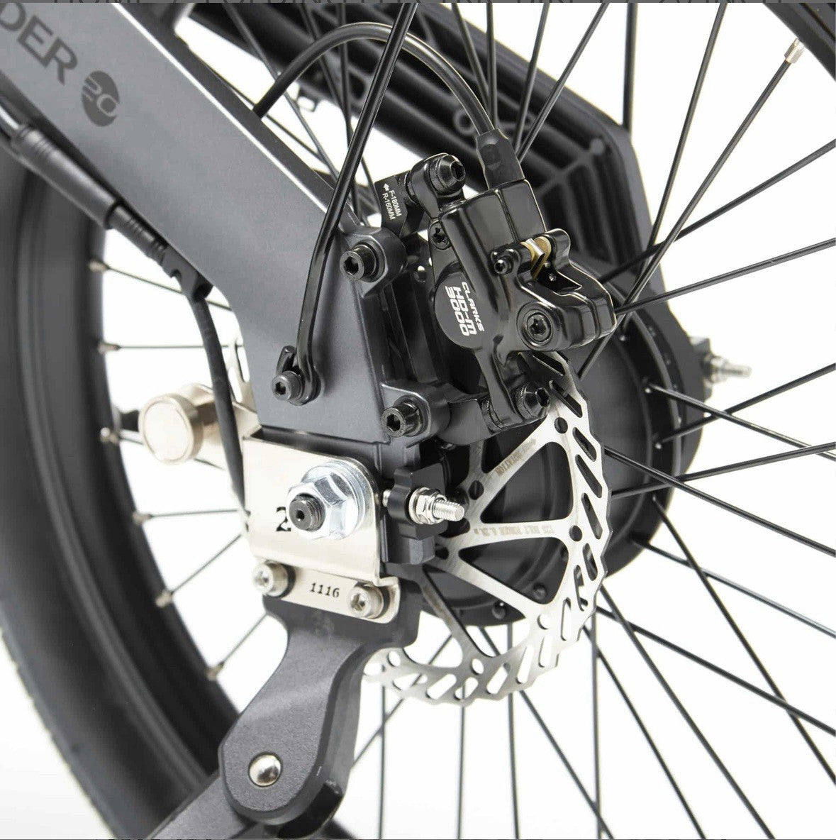 MiRiDER 20 20in Foldable  Bike, Disc Brakes, 250W Rear Hub, Grey