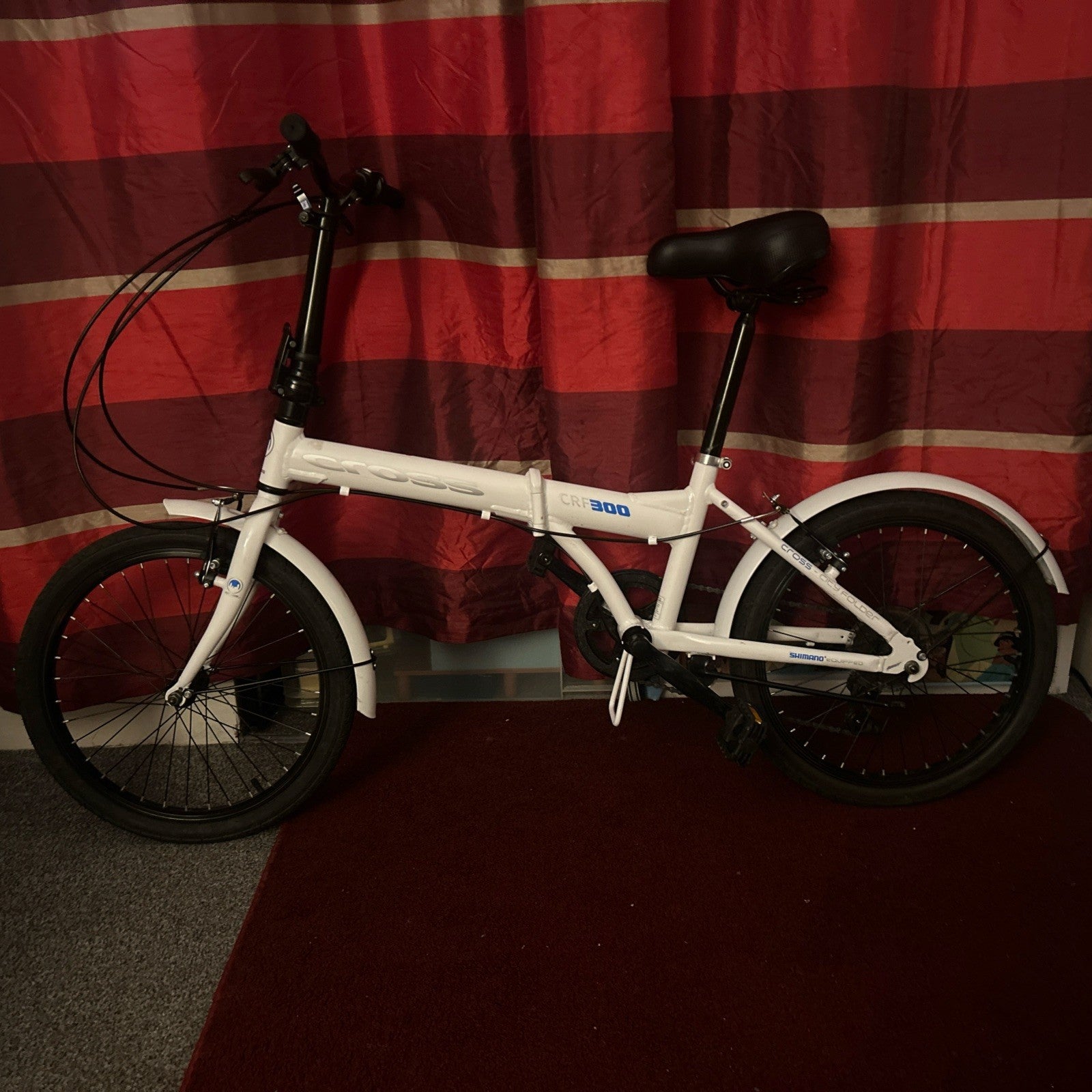 Cross CRF300 alloy folding bike 20in white colour
