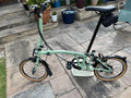 Brompton C Line H6R (6 Speed) folding bicycle - SAGE GREEN (MINT CONDITION)