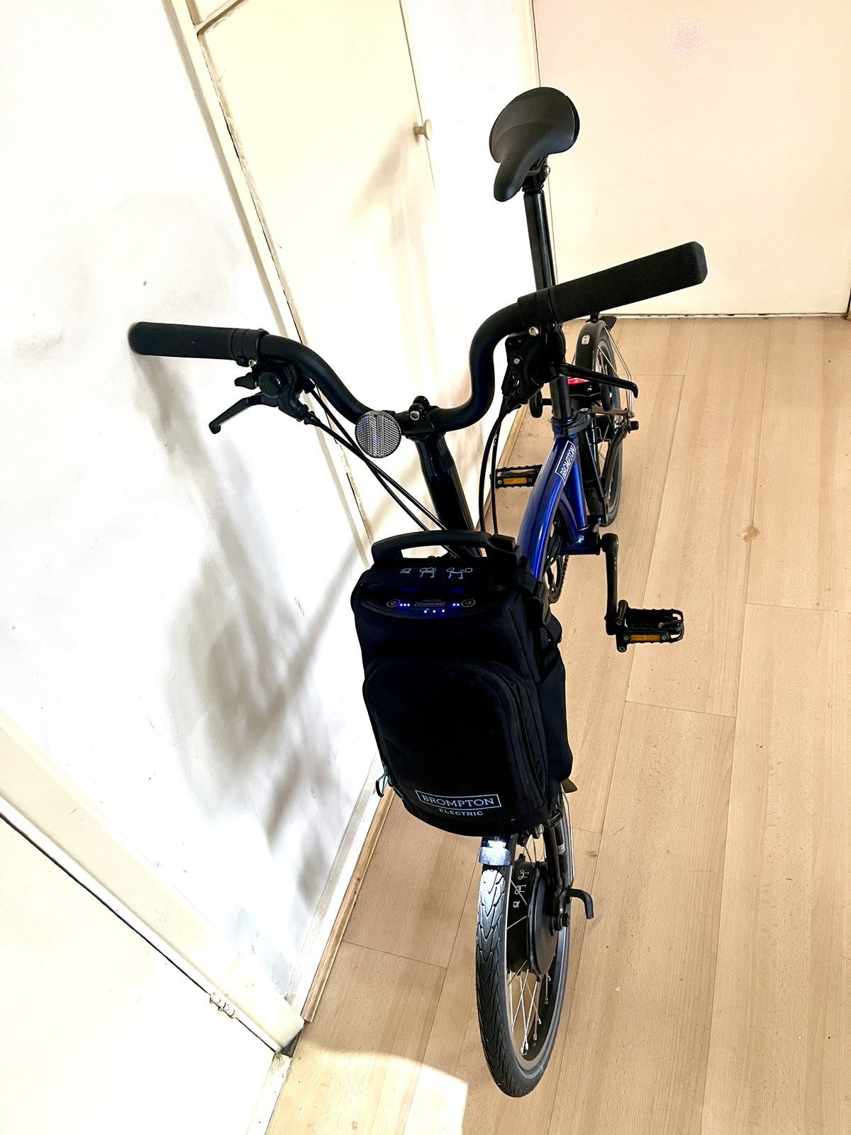 Brompton C Line elctrc 6  Speed, F laming  Blue, One Size