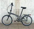 b twin 500 folding bike Used Once Perfect Condition (Gun Metal Grey Color)