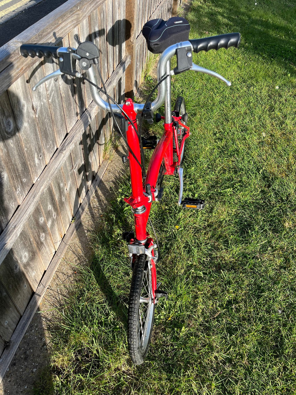 Brompton A Line Folding Bike 3 -Speed, Red