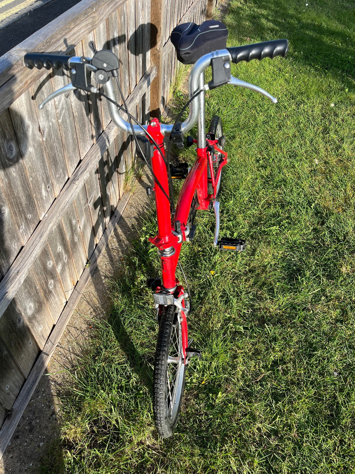 Brompton A Line Folding Bike 3 -Speed, Red