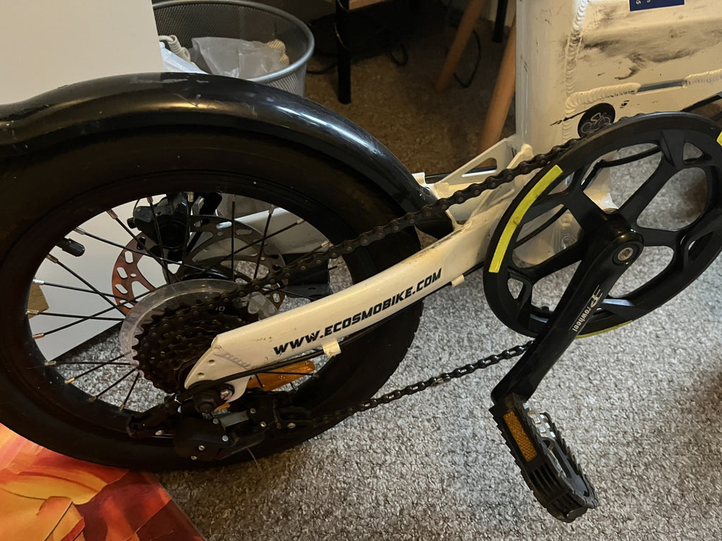 Ecosmo Folding Bike 16" Wheel 6 speed Shimano Gears Disc brakes (standard pedal)