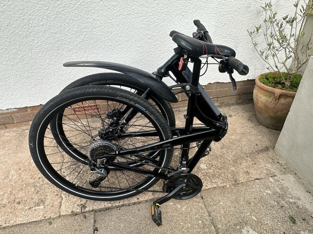 Tern Joe Folding Bike 26 in Black, Mechanical Disc Brakes, Frame Size L