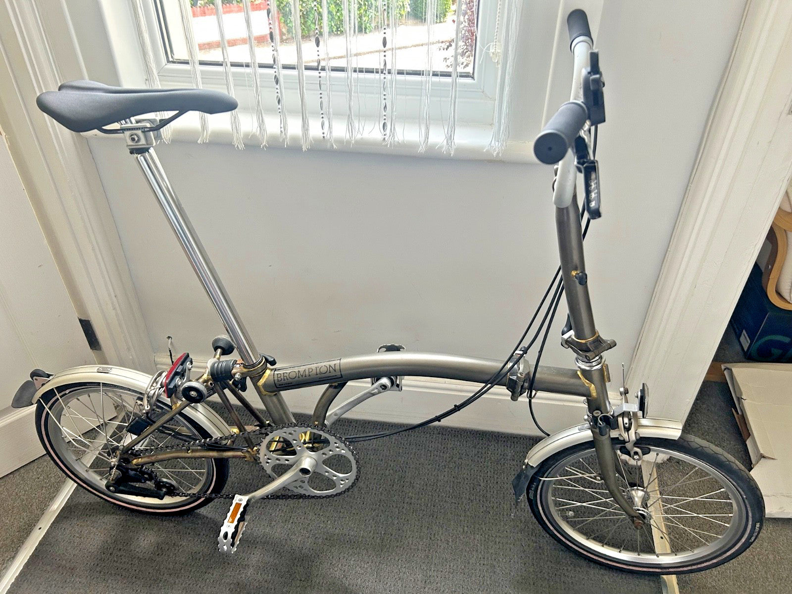 Brompton M3L C-line Folding Bike Raw Lacquer 3 - speed