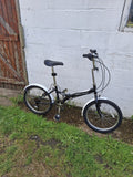 Challenge Flex Folding Bike Black, for Commuting and Camping