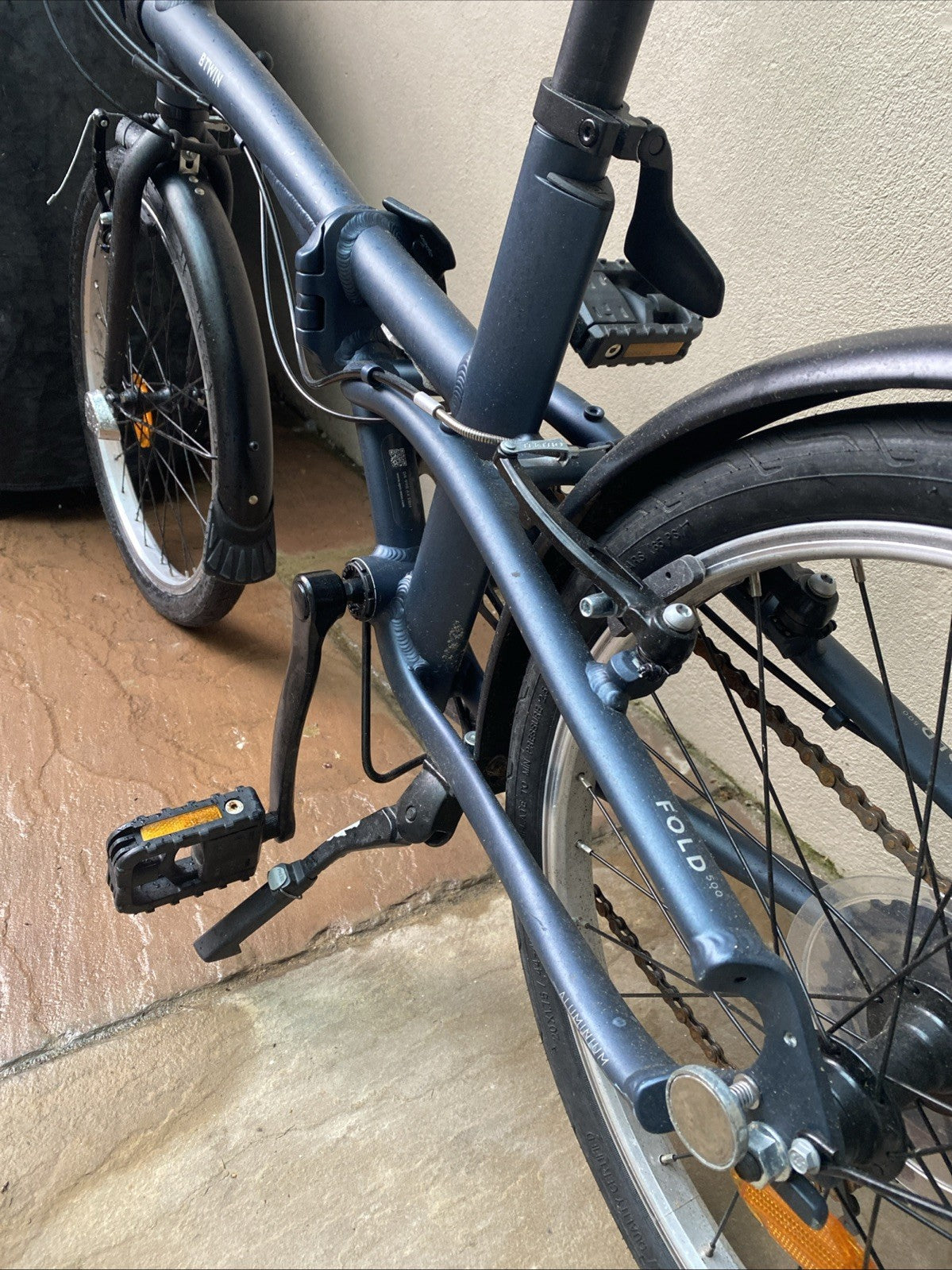 BTWIN TILT 500 | Foldable Bike | Dark Blue | Good Condition* (See Description)