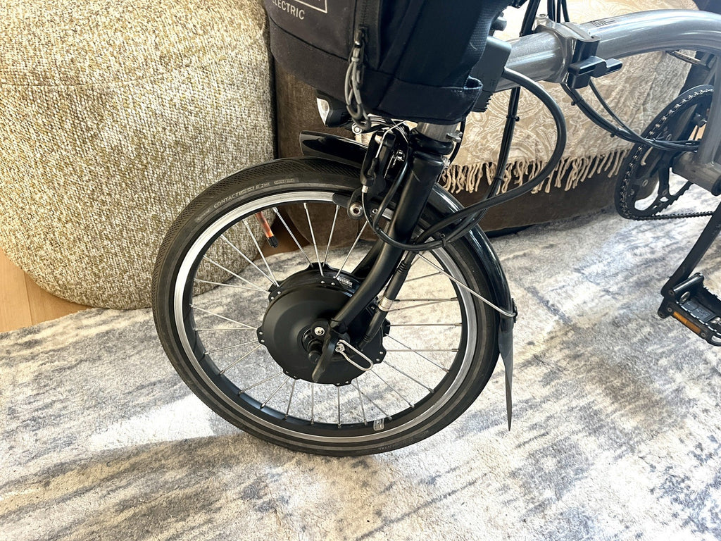 Brompton P Line 2023 4-Speed, Storm Grey, Mid Handlebar