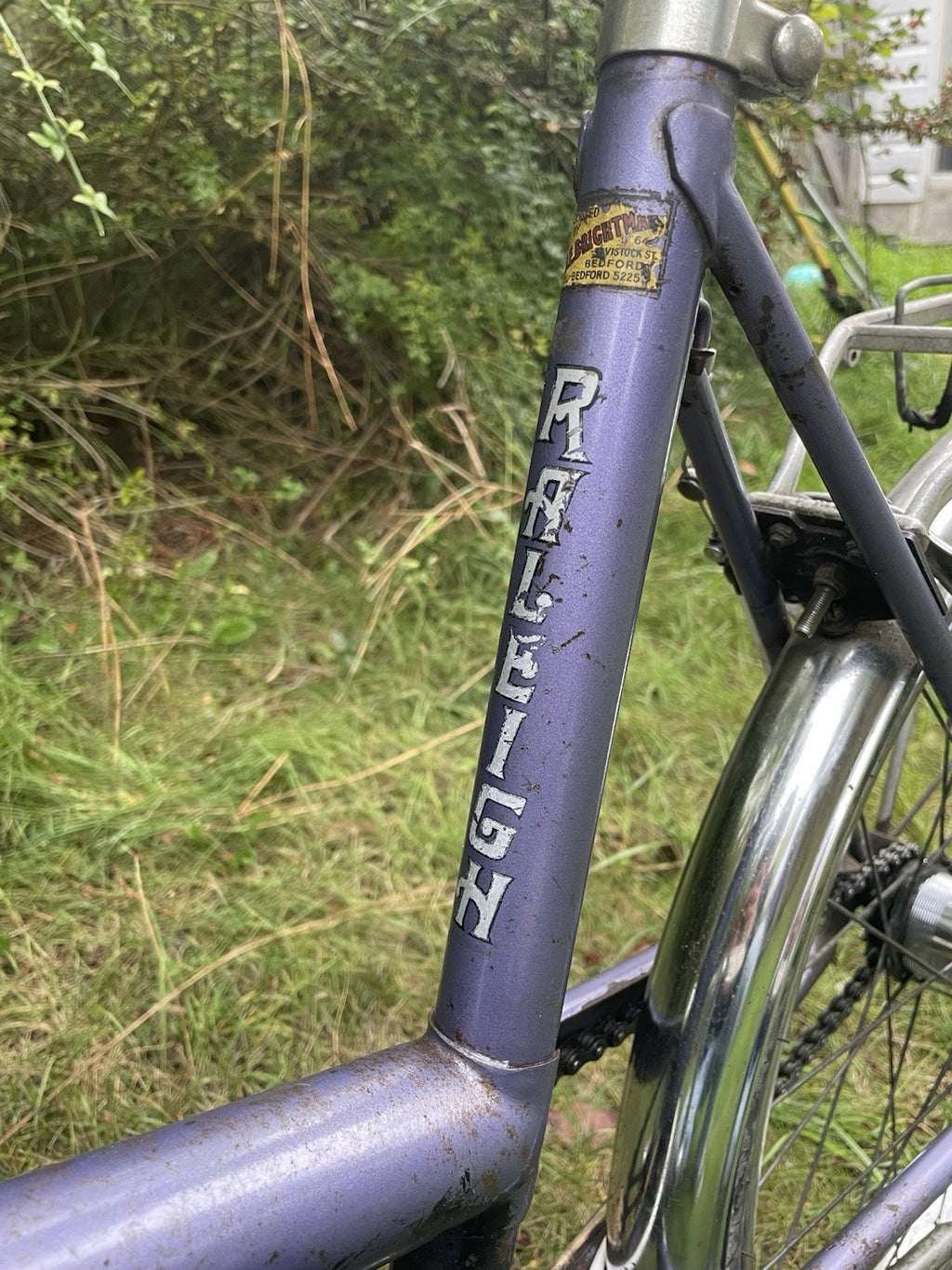 Raleigh Stowaway 1976 Folding Bike Purple Sturmey Archer Desirable Brooks Saddle