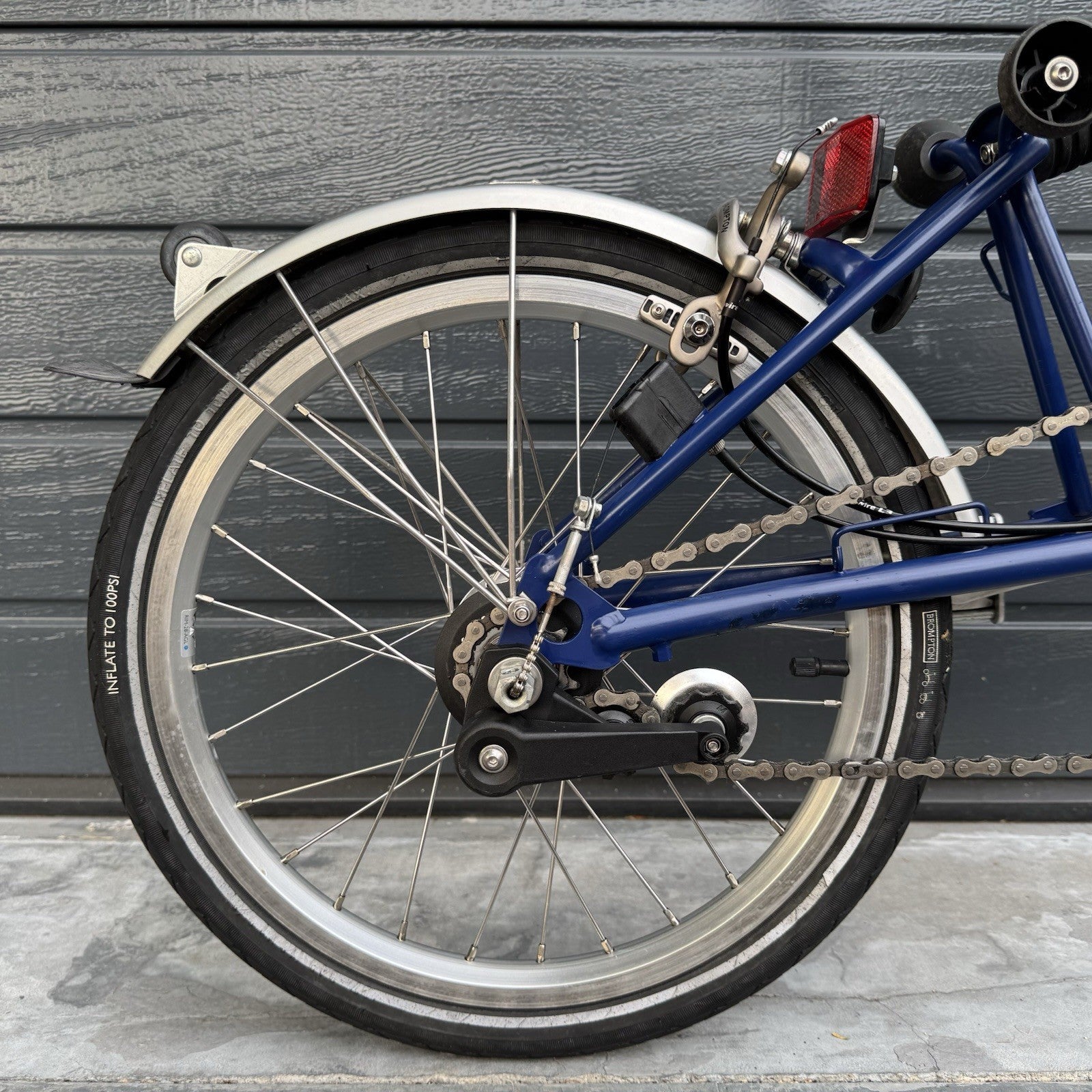 Brompton M3L 3 speed Blue Cobalt Very Good Condition FREE DELIVERY