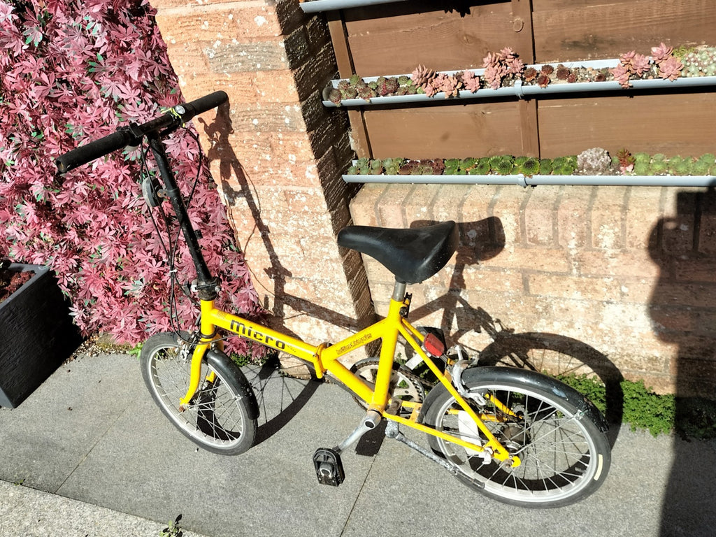 Vintage 1985 Micro lite fold up bike - rusty - please read description + photos